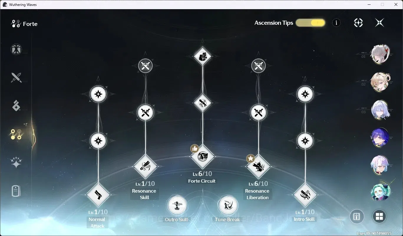 Wuthering Waves Accounts SEA|UL 60|Rank 6|9 Char Limited [Phoebe,Zani,(Lyna image 16