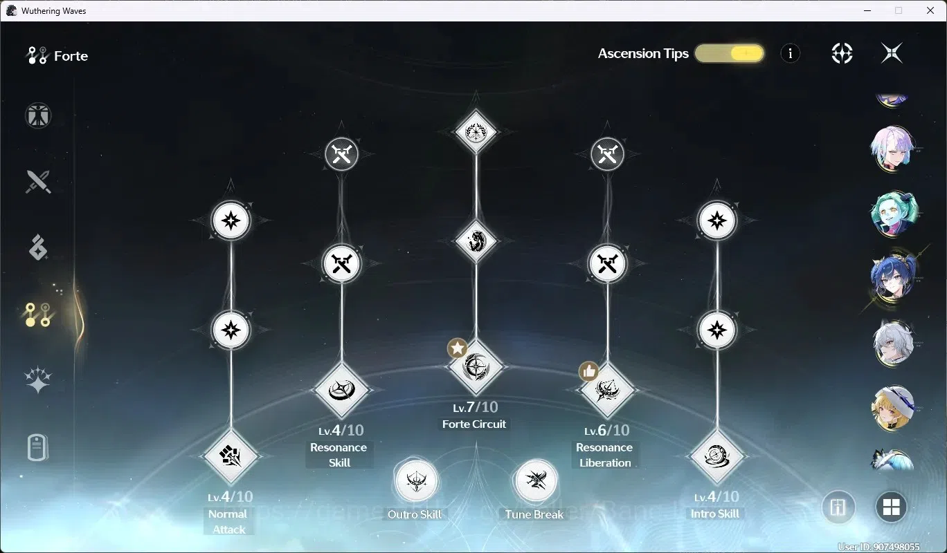 Wuthering Waves Accounts SEA|UL 60|Rank 6|9 Char Limited [Phoebe,Zani,(Lyna image 17