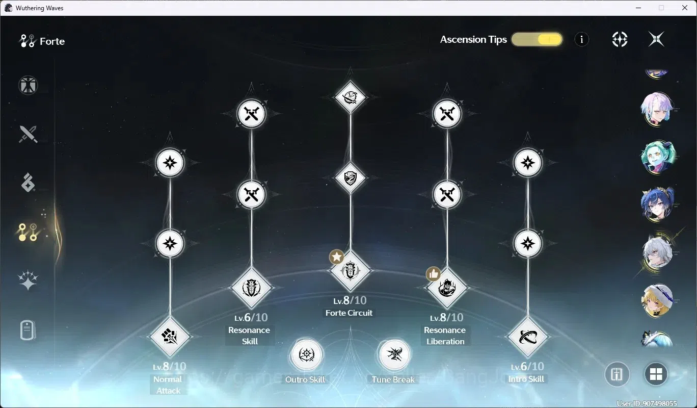 Wuthering Waves Accounts SEA|UL 60|Rank 6|9 Char Limited [Phoebe,Zani,(Lyna image 20