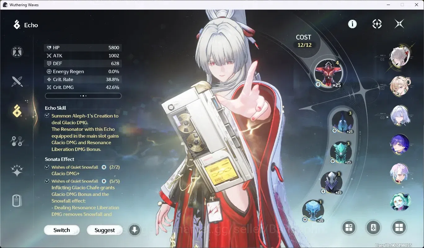 Wuthering Waves Accounts SEA|UL 60|Rank 6|9 Char Limited [Phoebe,Zani,(Lyna image 6
