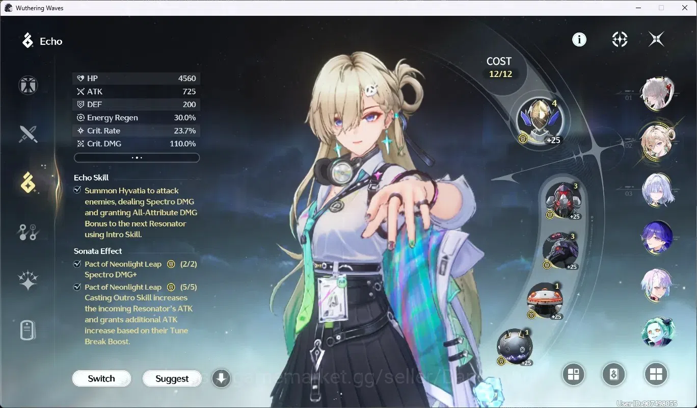 Wuthering Waves Accounts SEA|UL 60|Rank 6|9 Char Limited [Phoebe,Zani,(Lyna image 7