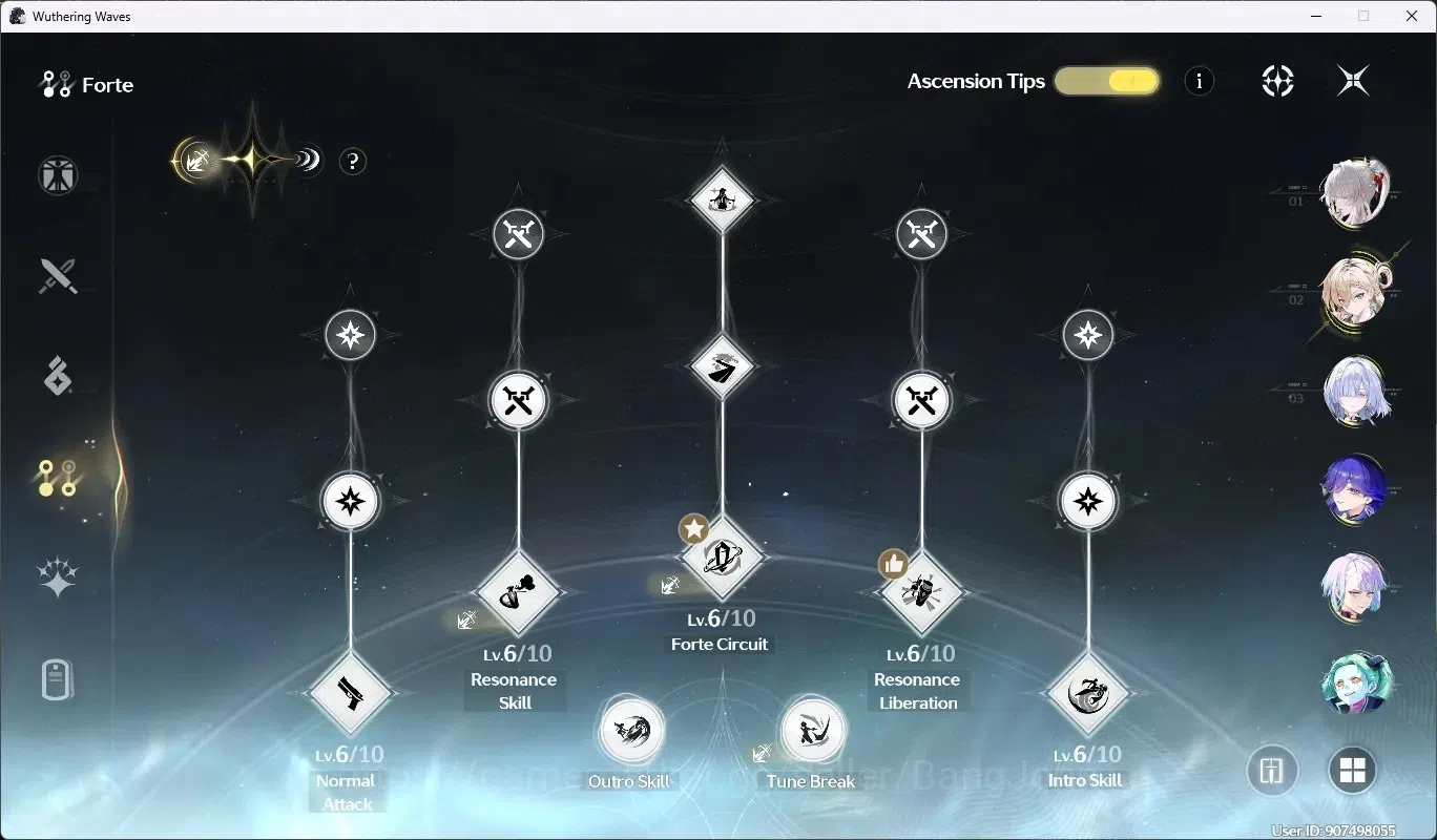 Wuthering Waves Accounts SEA|UL 60|Rank 6|9 Char Limited [Phoebe,Zani,(Lyna image 8