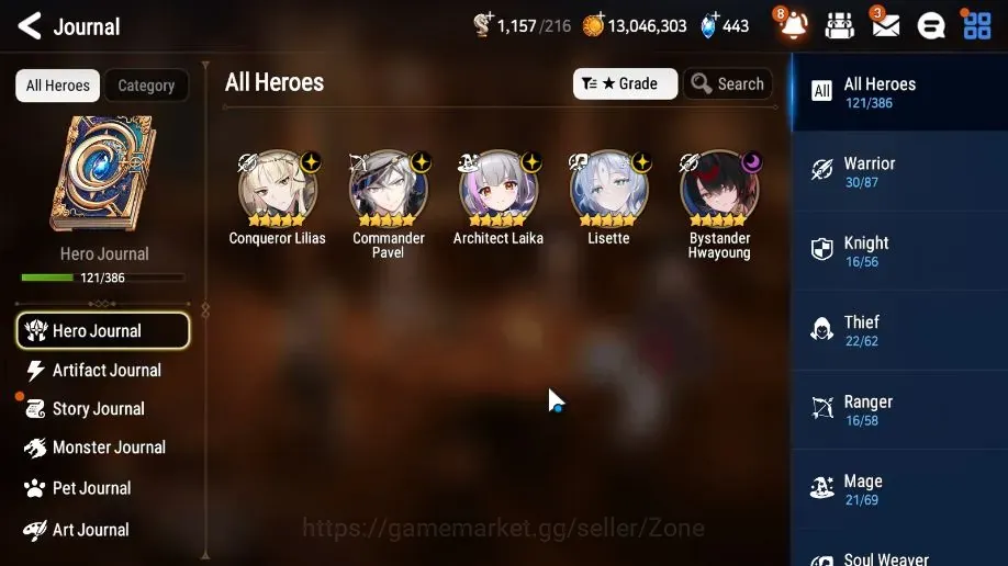 Epic Seven Accounts Starter Global|Unverif|Fresh Starter 5 ML(Lisette,B.Hwayoung,CPavel,CLilias,)IM Wukong|PoH+Bless 1