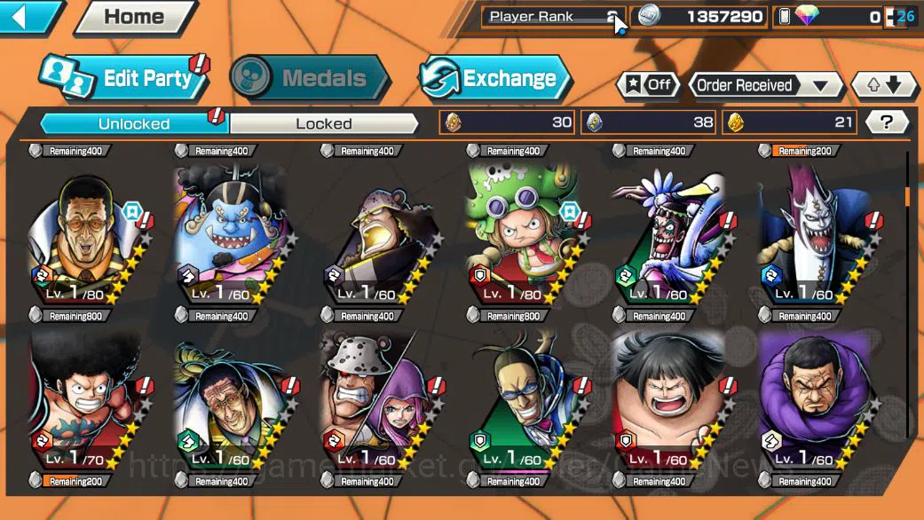 One Piece Bounty Rush Accounts Starter Global|3 EX| TFE Mashall D.Teach,AMA Murakumo Sword Borsalino,Blackbeard Pirates 6