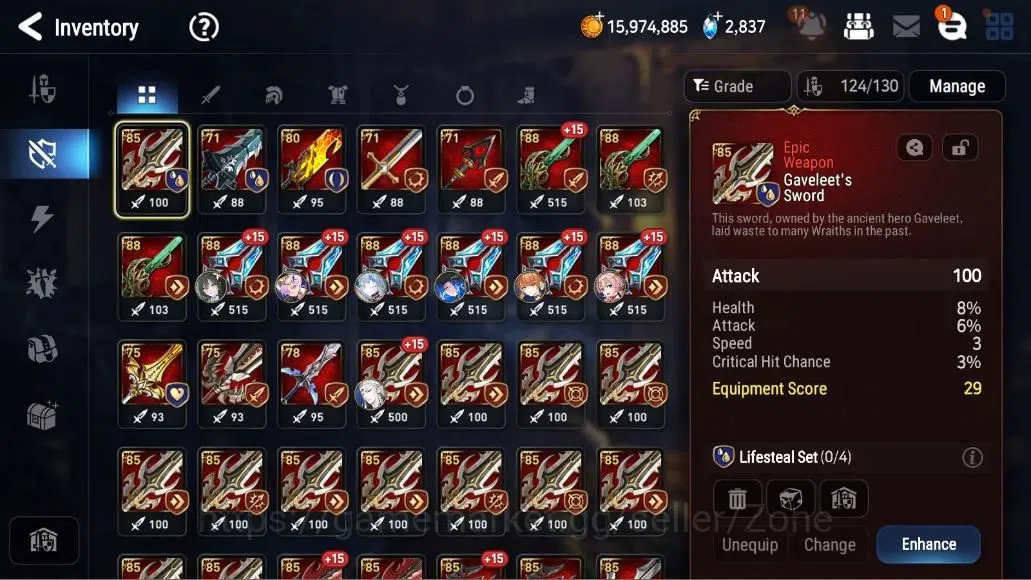Epic Seven Accounts Limited Hero Global Unverif|11 ML(C Lilias,NMLuna,Solitaria,LC Bellona,LW Peira,Etc)|Bless ON|SS 10