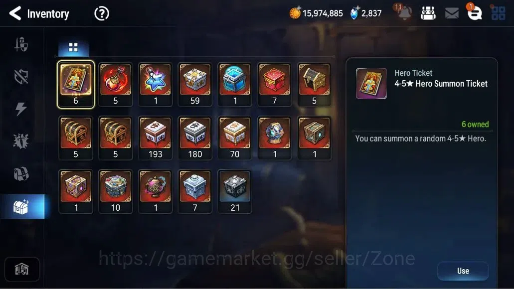 Epic Seven Accounts Limited Hero Global Unverif|11 ML(C Lilias,NMLuna,Solitaria,LC Bellona,LW Peira,Etc)|Bless ON|SS 14