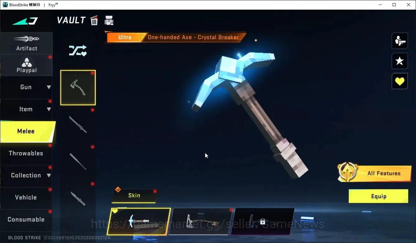 Blood Strike Accounts ASIA|ETERNAL RAN-RAVE,DeAgle+MELEE BF,Talon knife, image 19