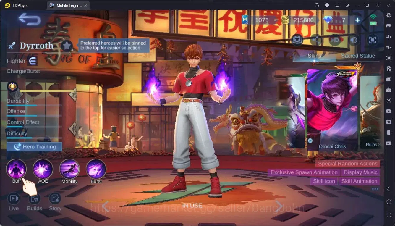 Mobile Legends: Bang Bang Accounts Global|Hero 132|Skin 308|Exalted|Prime Granger,Bea image 4