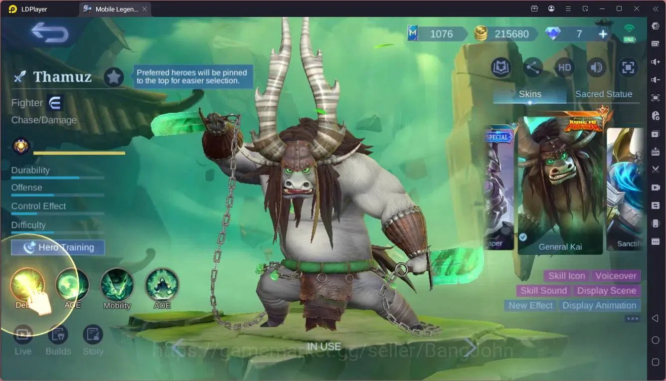 Mobile Legends: Bang Bang Accounts Global|Hero 132|Skin 308|Exalted|Prime Granger,Bea image 7
