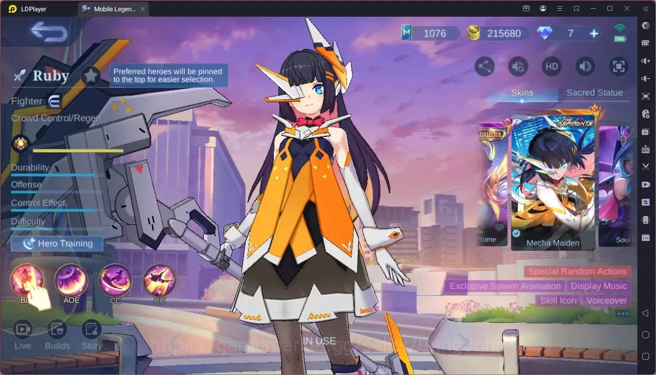 Mobile Legends: Bang Bang Accounts Global|Hero 132|Skin 308|Exalted|Prime Granger,Bea image 8