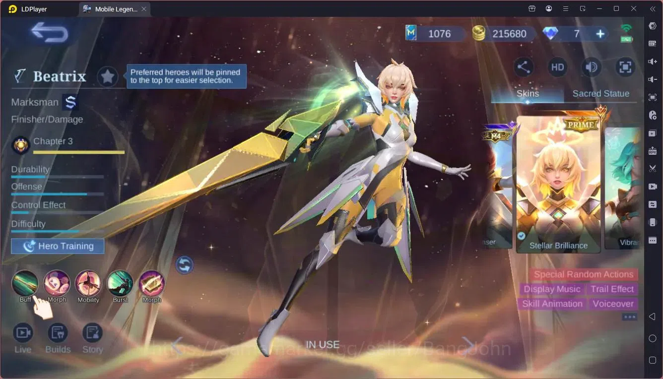 Mobile Legends: Bang Bang Accounts Global|Hero 132|Skin 308|Exalted|Prime Granger,Bea image 9