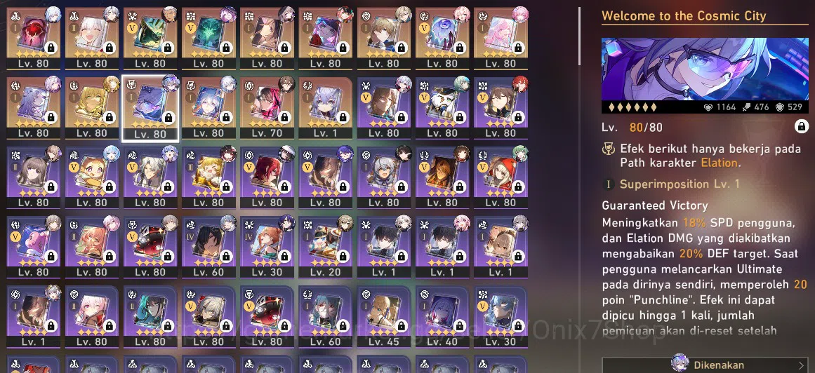 Honkai Star Rail Accounts ASIA | Tl 70 |Female | 36* 5 Char | Silverwolf Lv. image 2