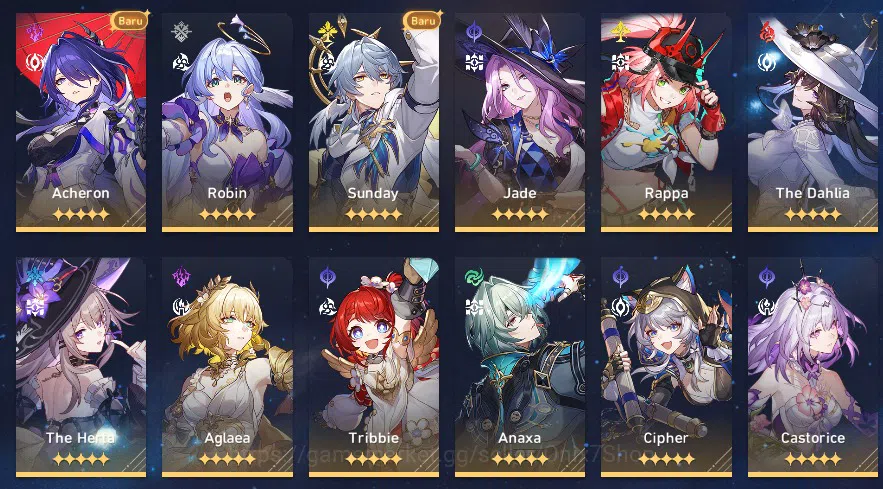 Honkai Star Rail Accounts ASIA | Tl 70 |Female | 36* 5 Char | Silverwolf Lv. image 4