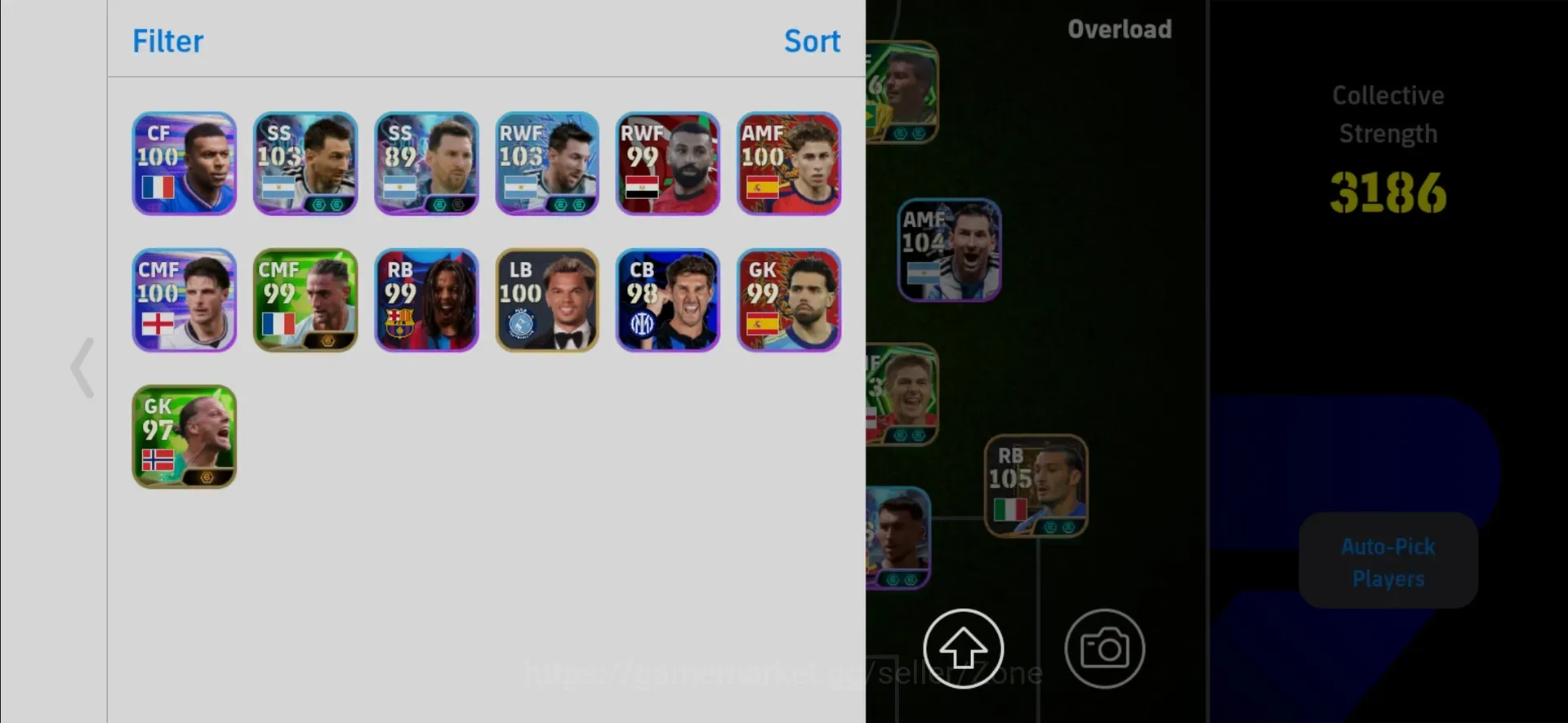 Buy eFootball Accounts - Mobile | PW 3186 | Epic Romário