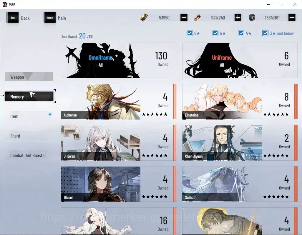 Punishing: Gray Raven Accounts Asia|Lvl 89|53,9K BC+19,5K YC+12,2K BlueC|SSS Seca image 8