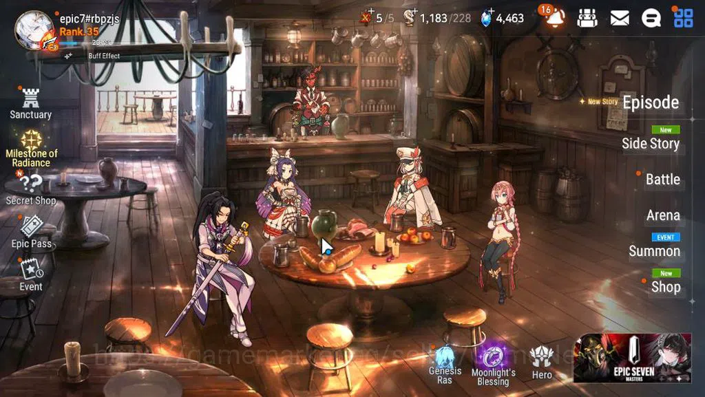 Epic Seven Accounts GLOBAL Unverif|New Era|4 ML(Salome,NM Luna,Ruele o image 1