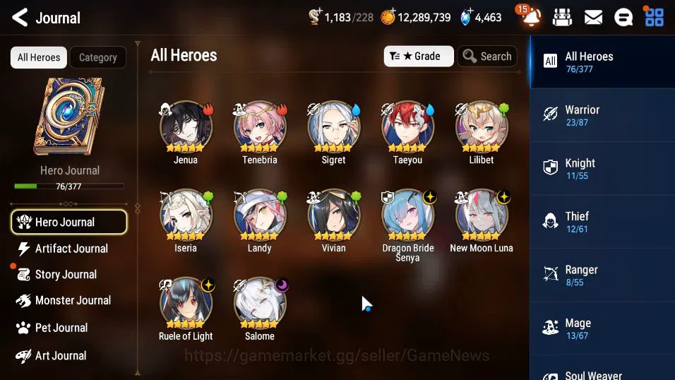 Epic Seven Accounts GLOBAL Unverif|New Era|4 ML(Salome,NM Luna,Ruele o image 13