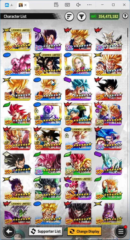 Dragon Ball Legends Accounts Global | Lvl 157|354M Total Power|3 LR|5 UL|LR Bro image 15