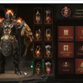 Diablo Immortal Accounts Others SA Brazil - Oza | 60 (268) Crusader - Suervivor | CR 23872 | Reso 480 | Varog Lv.30 (*5