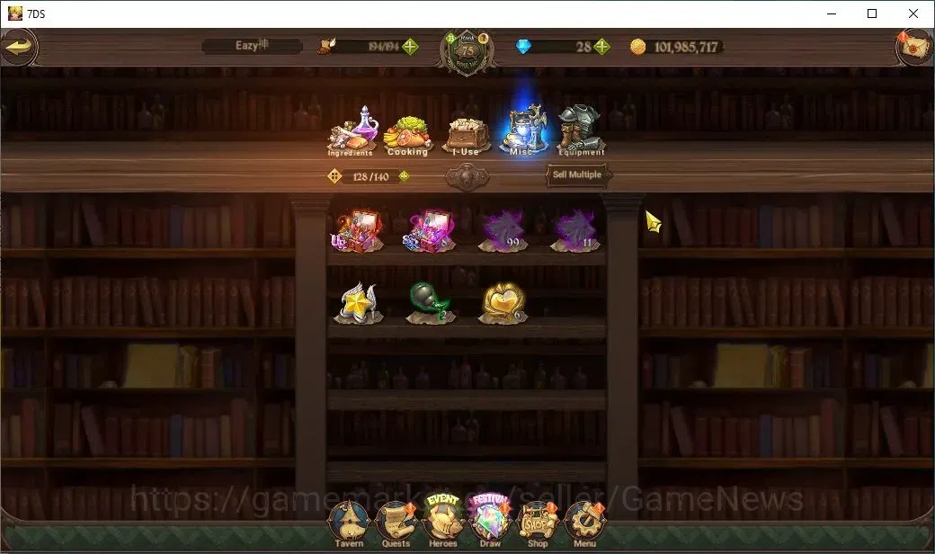 The Seven Deadly Sins: Grand Cross Accounts Global|2,3M CC|4 LR+4 UR+Collab ReZero|S&B6/6,Fair image 17
