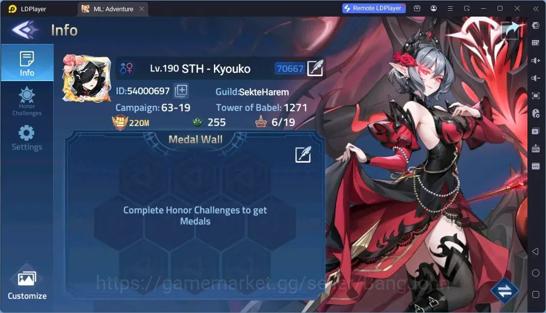 Mobile Legends: Adventure Accounts Global | LV 190 | 220M Power | Camp 63-19 | VIP 10 | 34 Awakening | Hero 301 | 5 UR | 7 1