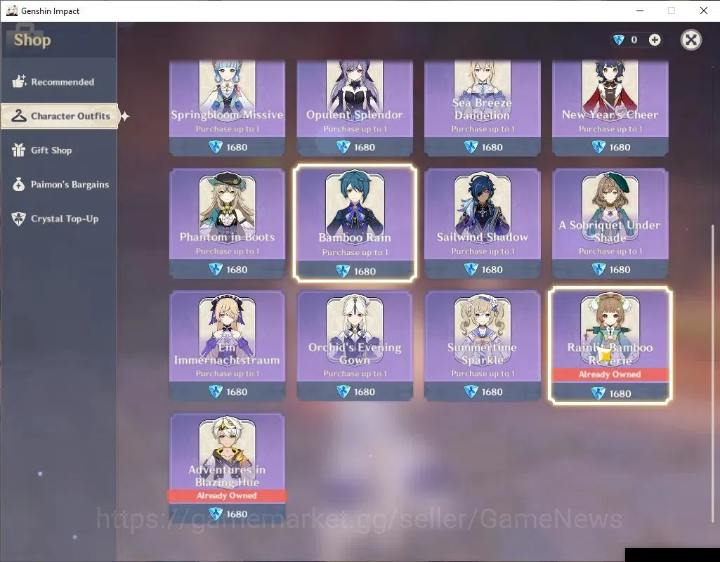 Genshin Impact Accounts End Game Asia|AR 57|Skirk PremTeam|6 Limited+7(*5WEP)|[Skirk,Escoffier]+Sign,Nicole,Varesa|Mc 12