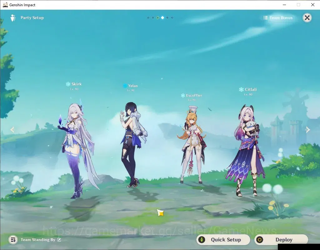 Genshin Impact Accounts End Game Asia|AR 57|Skirk PremTeam|6 Limited+7(*5WEP)|[Skirk,Escoffier]+Sign,Nicole,Varesa|Mc 3