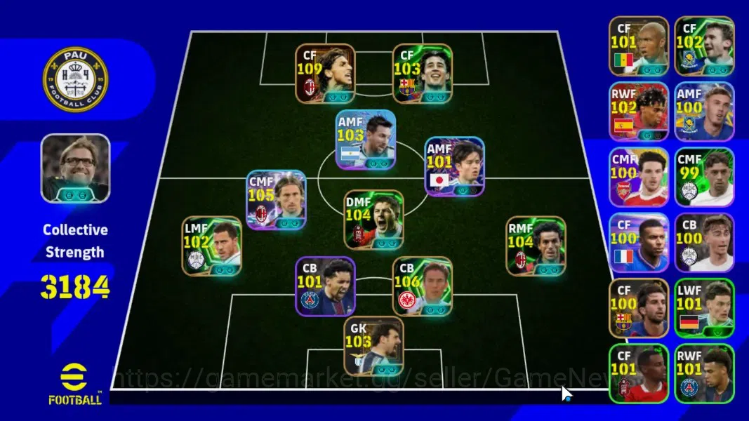 eFootball Accounts Android|BigTime Ibrahimovic,Epic Makoto Hasebe,S.G image 1