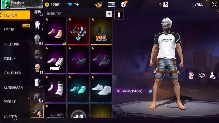 Free Fire Accounts Indonesia|M1887-Emerald Power & Hand Of Hope|Katan image 13