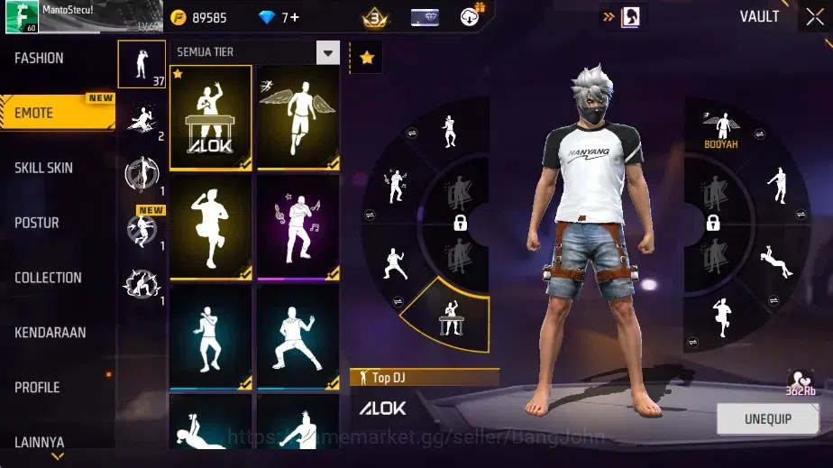 Free Fire Accounts Indonesia|M1887-Emerald Power & Hand Of Hope|Katan image 14