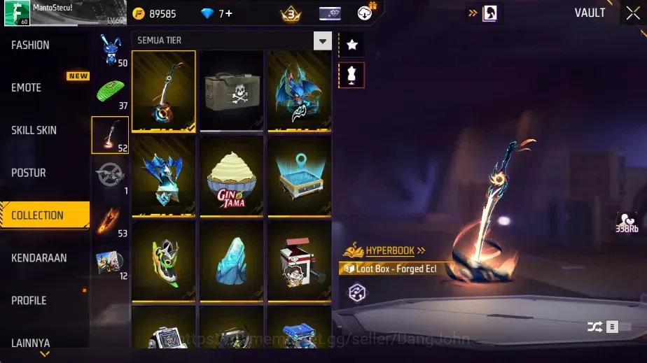 Free Fire Accounts Indonesia|M1887-Emerald Power & Hand Of Hope|Katan image 17