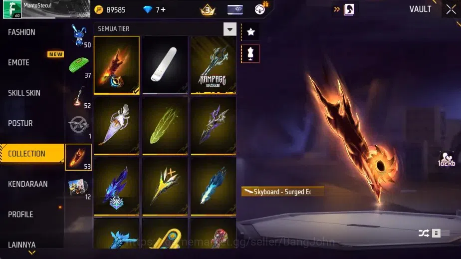 Free Fire Accounts Indonesia|M1887-Emerald Power & Hand Of Hope|Katan image 18
