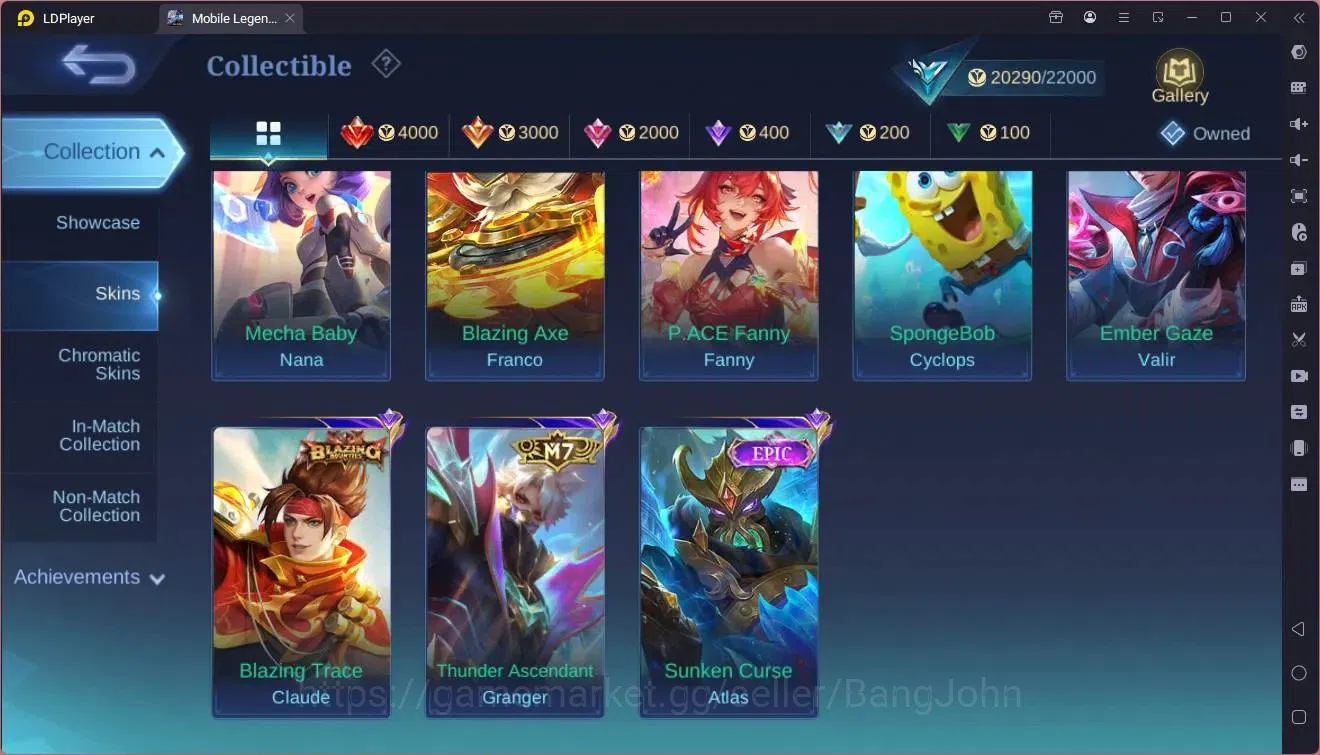Mobile Legends: Bang Bang Accounts GlobalHero 56|Skin 61|Seasoned|Prime Granger|KOF K image 12