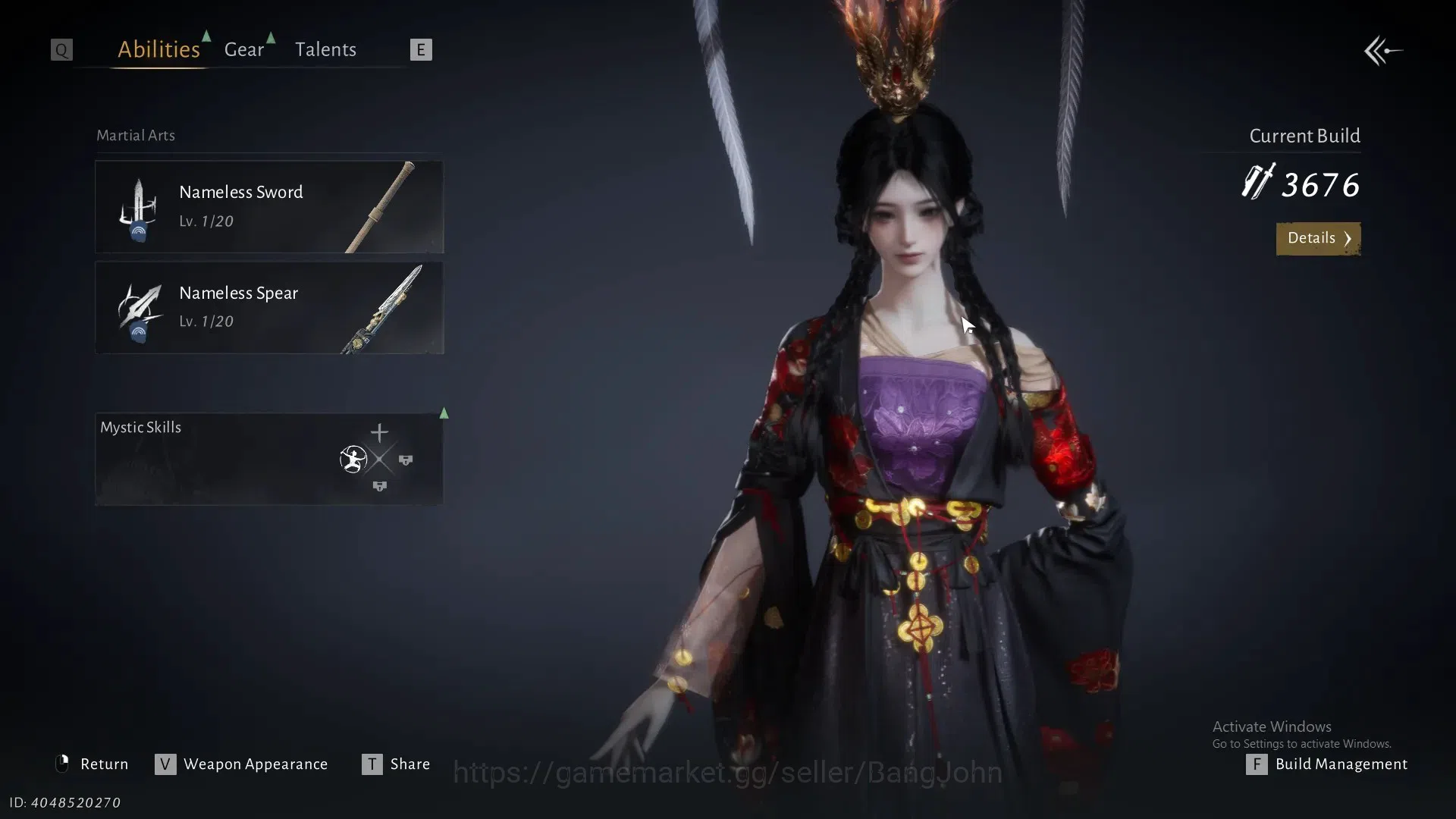 Where Winds Meet Accounts Server Time|Limit Martial Destiny Hat| MC Female | image 2