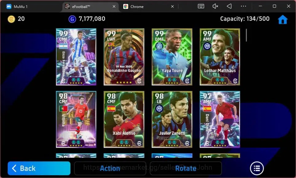 eFootball Accounts ANDROID|PW 3194|E-BT Ronaldinho Gaucho|E. Yaya Tou image 6
