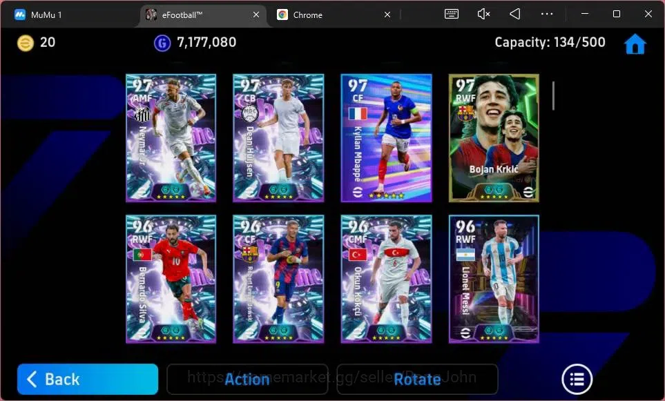 eFootball Accounts ANDROID|PW 3194|E-BT Ronaldinho Gaucho|E. Yaya Tou image 7