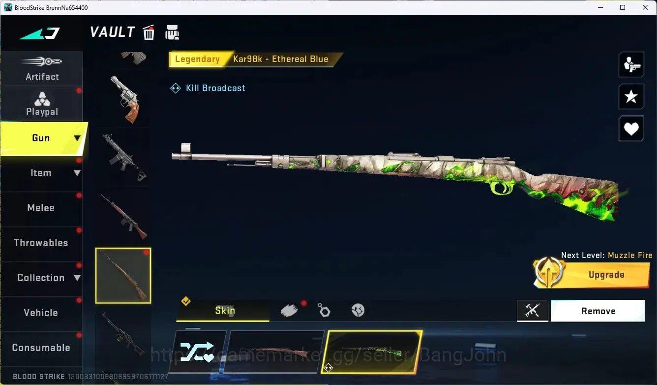 Blood Strike Accounts ASIA|Collab Gun MCX - EVA-00|2 Legendary Gun|1 Leg image 4