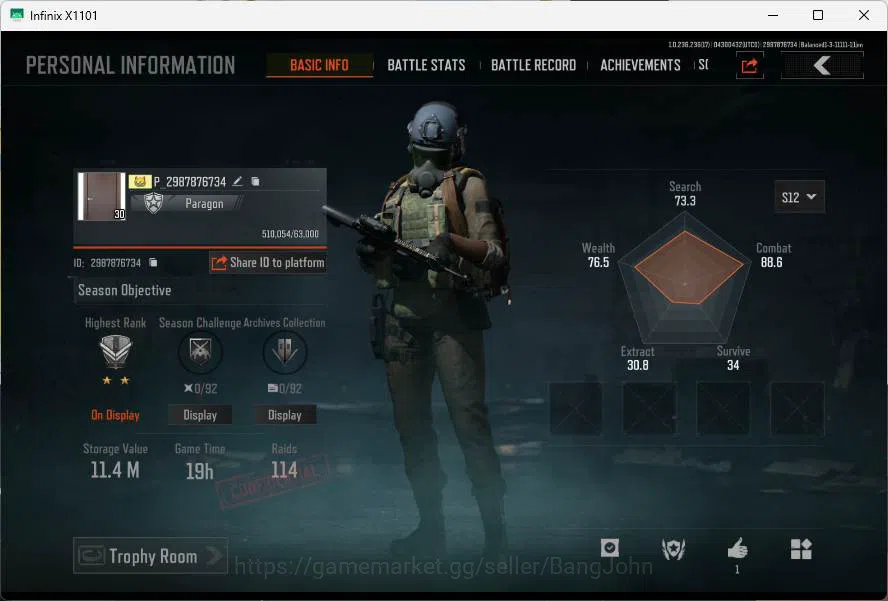 Arena Breakout Accounts Mobile|LVL 30|SV 11,4M|CV 5,5M|utopia 1, VSS Squir image 11