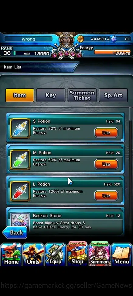 Grand Summoners Accounts End-Game Global|Rank 36|15 Ascend+3 TW|[4x Roy,WH Fen,Kirisame]+TW,S Miyu,Liza,Chloe|Lpot 520|21 2
