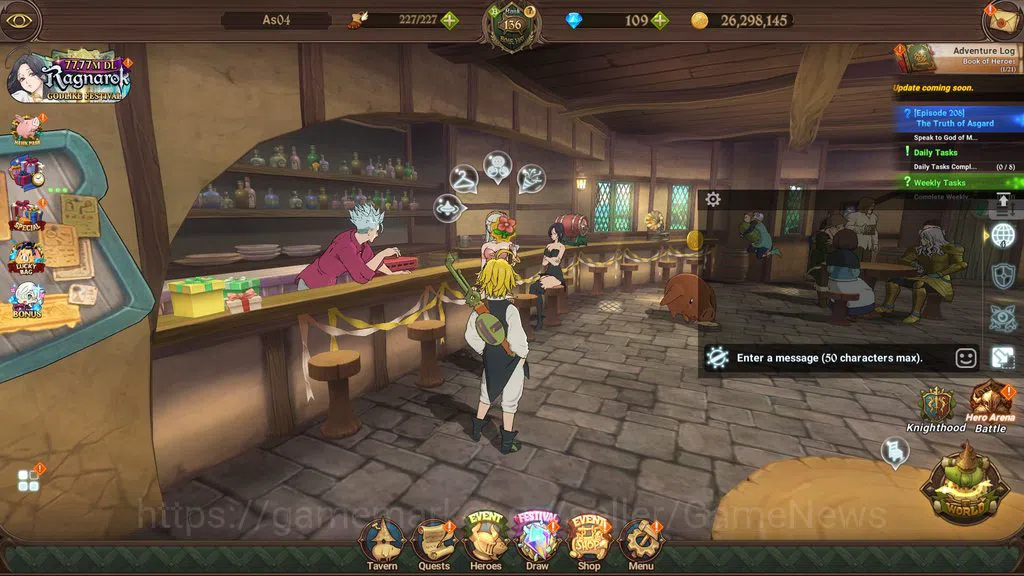 The Seven Deadly Sins: Grand Cross Accounts Asia|6MCC|2LR 5UR 100gem|Solev,Eminence,AOT,Slime image 1