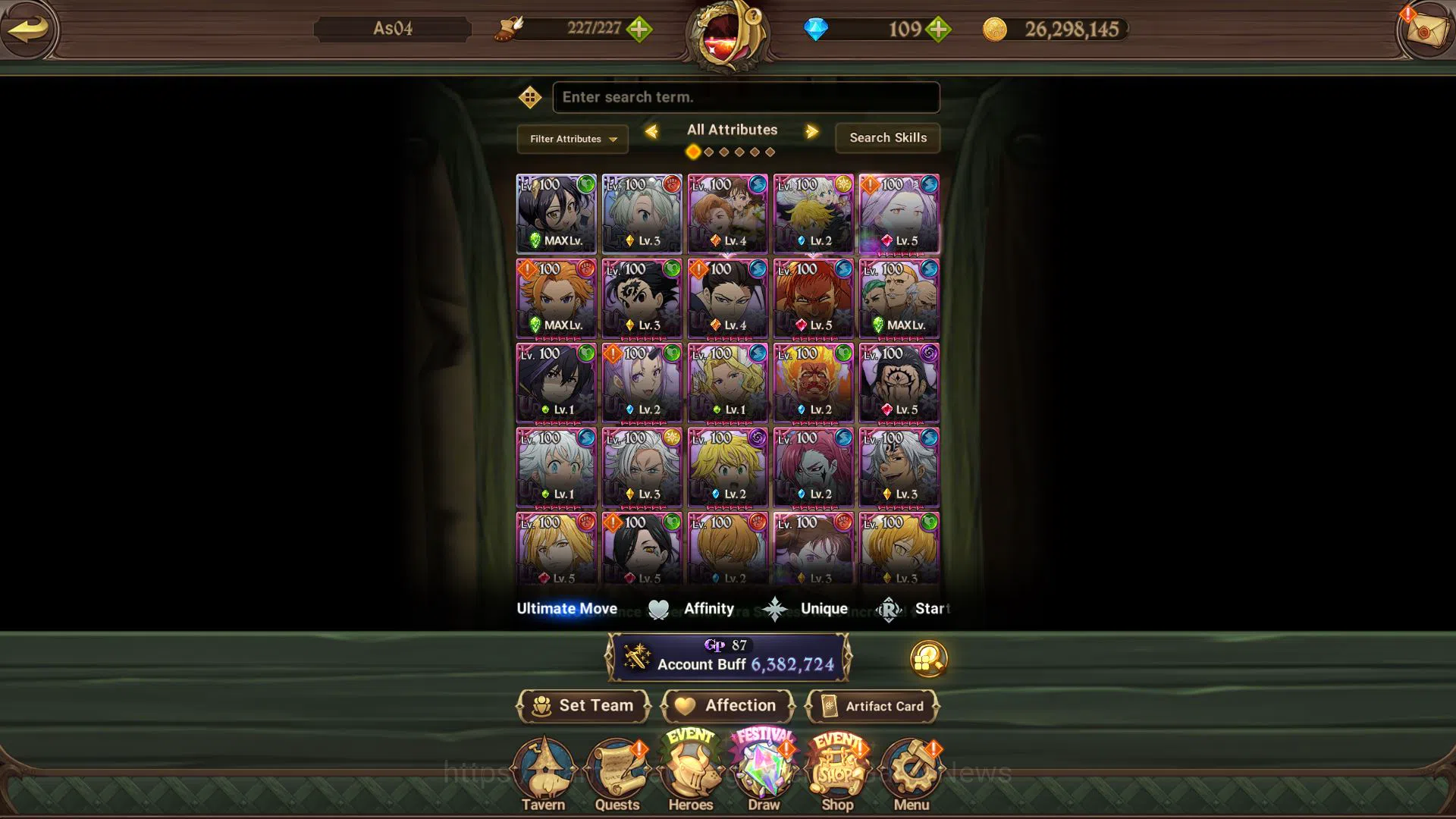 The Seven Deadly Sins: Grand Cross Accounts Asia|6MCC|2LR 5UR 100gem|Solev,Eminence,AOT,Slime image 18