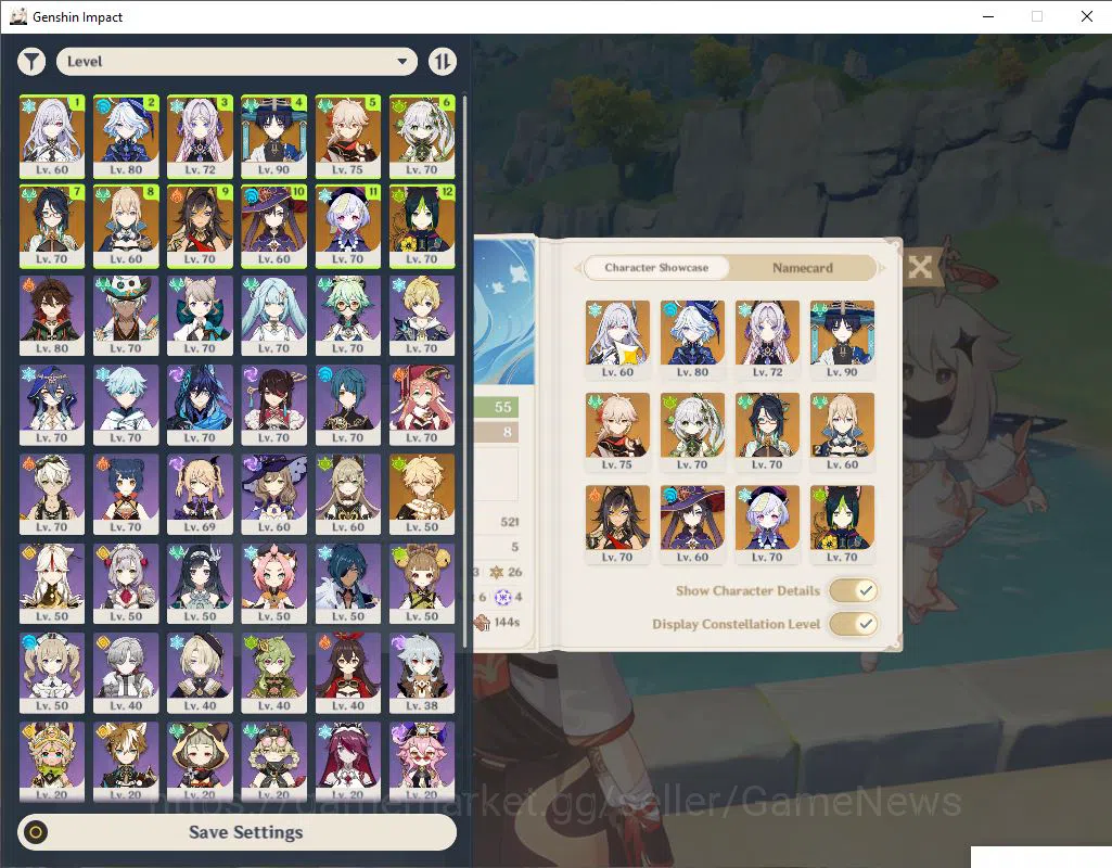 Genshin Impact Accounts ASIA|AR 55|7 Limited+3(*5Weapon)|Wanderer+Sign.Kaz image 2