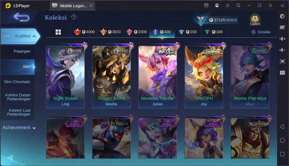 Mobile Legends: Bang Bang Accounts Hero 87|Skin 174|Sanrio Angela-Floryn,Lightborn Gr image 6
