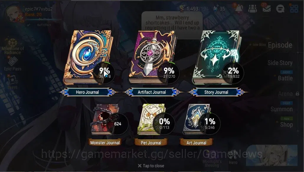 Epic Seven Accounts GLOBAL UNVERIF|New Era|Starter|2 ML (AShadow, Zio) image 3