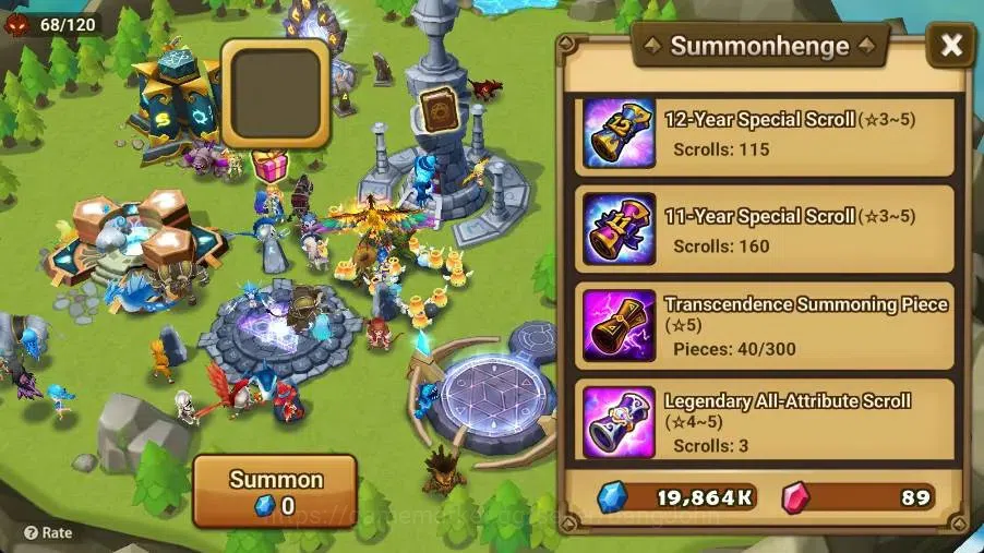 Summoners War: Sky Arena Accounts Starter GLOBAL | NB 5 TESHAR,Starter Gacha 115 12Y+160 11Y Scrool, 3 Legendary All 3