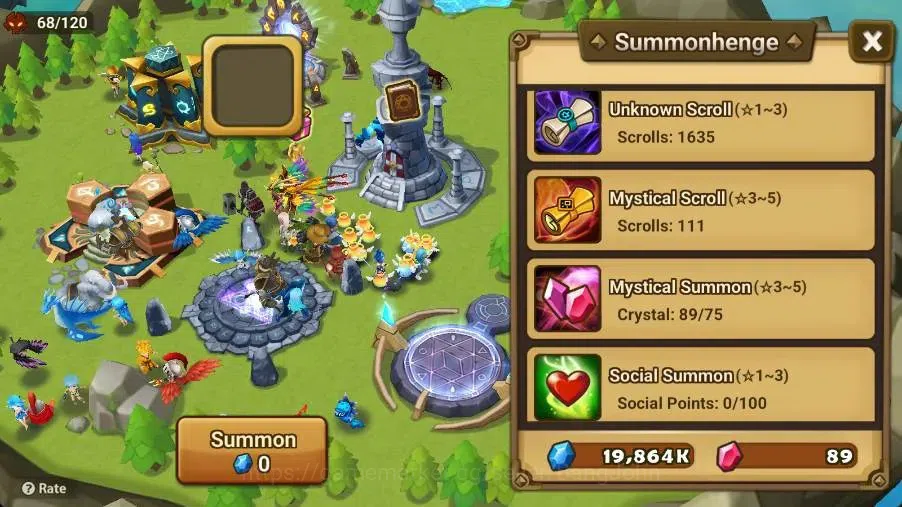 Summoners War: Sky Arena Accounts Starter GLOBAL | NB 5 TESHAR,Starter Gacha 115 12Y+160 11Y Scrool, 3 Legendary All 5