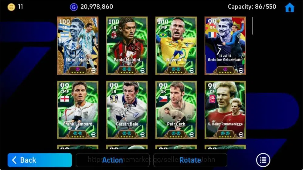 eFootball Accounts Mobile|PW 3253|Lionel Messi BigT'21,Antonie Griezm image 4