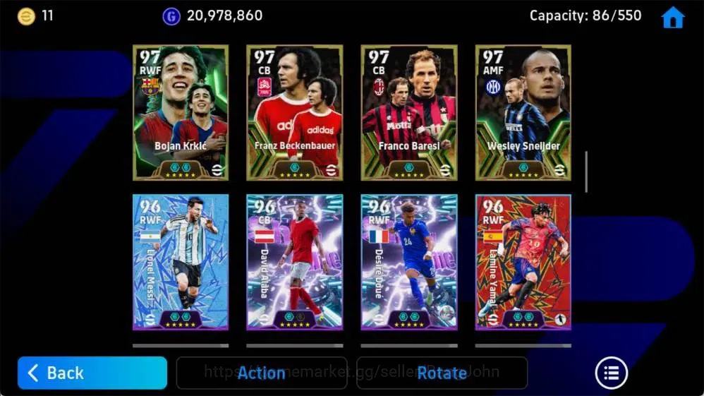 eFootball Accounts Mobile|PW 3253|Lionel Messi BigT'21,Antonie Griezm image 8