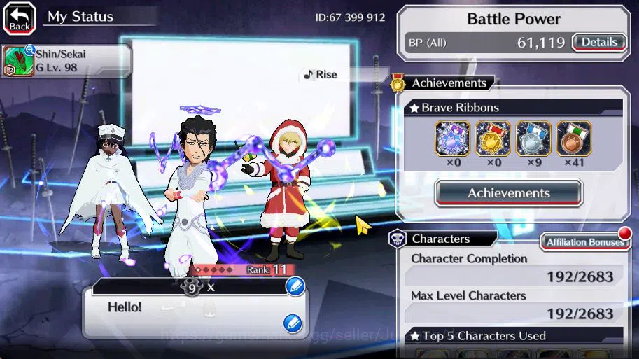 Bleach: Brave Souls Accounts [GLOBAL]6K Orbs+Fresh All Story|Askin TYBW25,Gremm image 2