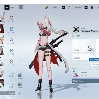 Punishing: Gray Raven Accounts Starter NA|Lv 45|11k BC|S Lucia Crimson Weave & S No 21 Feral|1 S Omniframe & 1 Wp